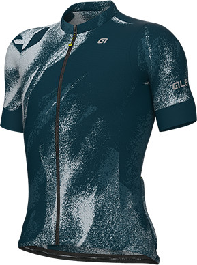חולצה קצרה רכיבת אופניים גברים PRAGMA TRACE JERSEY כחול כהה דקיקה קלילה טכנית אלסטית ומנדפת מאוד