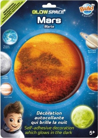 מדבקה זוהרת בחושך מאדים דגם Mars