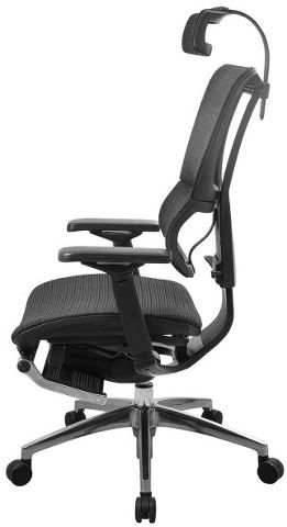 MIRUS Luxury  כיסא מירוס שחור עם משענת  רגליים