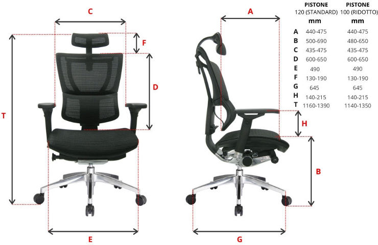 MIRUS Luxury  כיסא מירוס שחור עם משענת  רגליים