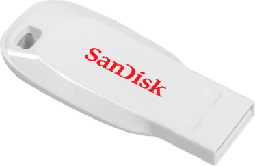 זיכרון נייד SanDisk Cruzer Blade Z50 16GB USB 2.0 - צבע לבן