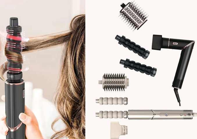 SHARK HD426EU FLEXSTYLE HAIR STYLER AND DRYER CHAMPAGNE מייבש ומעצב שיער