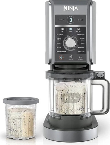 מכונת גלידות ומשקאות קפואים Ninja CREAMi Deluxe 10-in-1 NC502EU