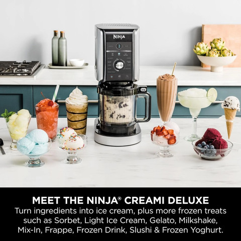 מכונת גלידות ומשקאות קפואים Ninja CREAMi Deluxe 10-in-1 NC502EU