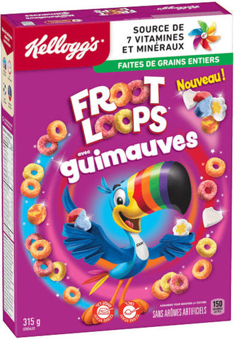 Kellogg's Froot Loops guimauves קלוגס פרוט לופס עם מרשמלו