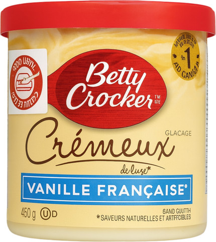 Betty Crocker Creamy vanilla בטי קרוקר ציפוי לעוגה בטעם וניל