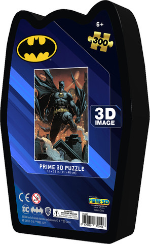 פאזל תלת מימד באטמן בקופסת מתכת 300 חלקים מבית Prime 3D