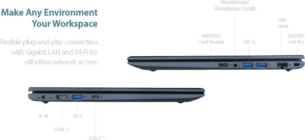 מחשב נייד Toshiba Dynabook Pro 14 Core i5 8GB 512GB Win11Pro כולל תיק ועכבר