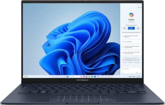 מחשב נייד Asus Zenbook 14" 3K OLED Core Ultra 9 32GB 1TB Win11 Pro כחול