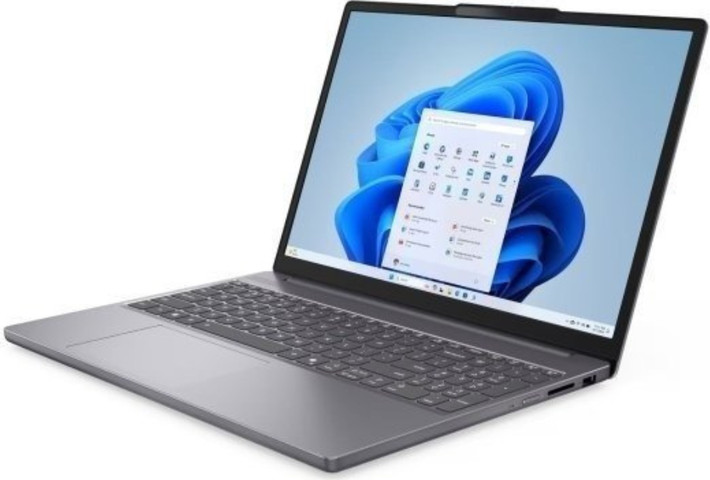 מחשב נייד Lenovo IdeaPad Slim 3 15.3" Core 3 100U 8GB 256GB Windows 11 Pro Luna Grey