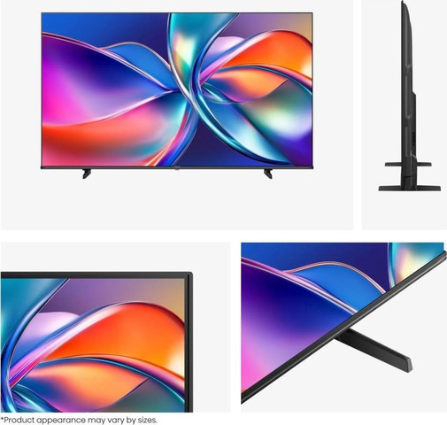 טלוויזיה חכמה Hisense 43" UHD 4K QLED - שחור