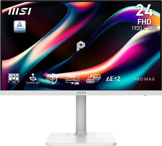 מסך מחשב MSI PRO 241PHW 23.8" FHD IPS 144Hz כולל רמקולים