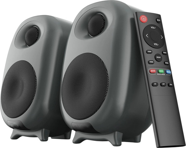 זוג רמקולים למחשב Protec DM511 80W Bluetooth - צבע שחור
