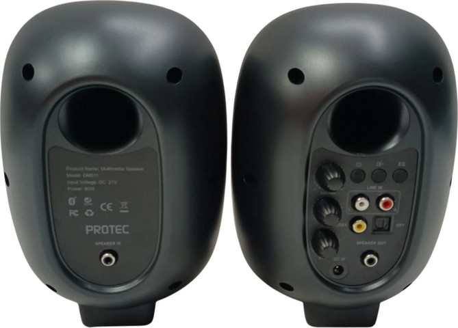 זוג רמקולים למחשב Protec DM511 80W Bluetooth - צבע שחור