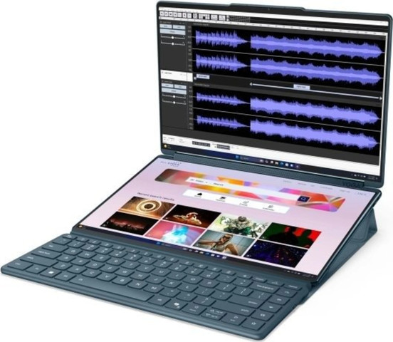 מחשב נייד מסך מגע Lenovo Yoga Book 9 14 2x14" OLED 2.8K Core Ultra 9 32GB 1TB Win11Home