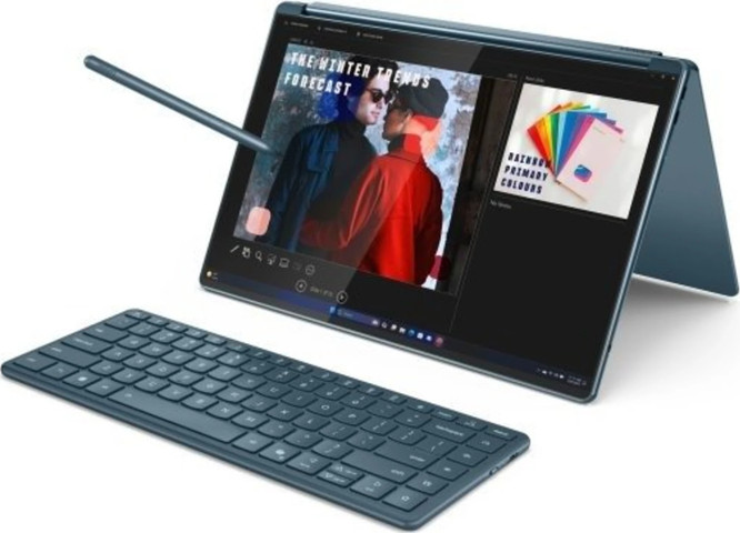 מחשב נייד מסך מגע Lenovo Yoga Book 9 14 2x14" OLED 2.8K Core Ultra 9 32GB 1TB Win11Home