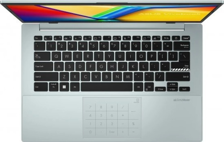 מחשב נייד Asus Vivobook Go 14 14" Ryzen 5 16GB 1TB win11Pro - Grey-green