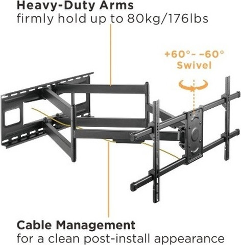 זרוע נישה לטלוויזיה עד 90" Eazo איזו PRO6890XLD
