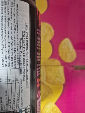 Monster Orange Dreamsiclet מונסטר תפוז משקה אנרגיה