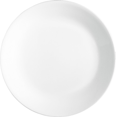צלחת מנה ראשונה Winter frost white קורנינג