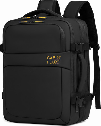 תיק עליה למטוס מתרחב 40x30x20cm מבית החברה הקנדית ®CABIN FLUX דגם Iconic Bleck