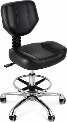 כיסא אורתופדי מרובע עם חישוק רגליים Professional chair