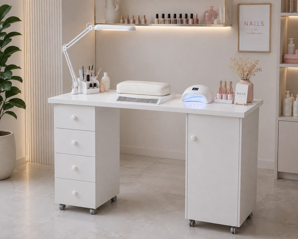 שולחן מניקור מעץ Manicure work table