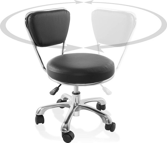 כיסא מטפל עם בוכנה קצרה מיוחד לפדיקור Pedicure Technician Stool with Short Gas Lift Cylinder
