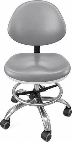 כיסא קוסמטיקאית עם גב מעוגל צבע אפור Сhair with a rounded grey