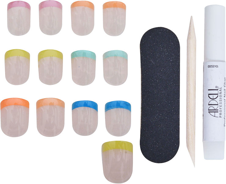 NAIL ADDICT ציפורניים מלאכותיות ריינבו פרנץ