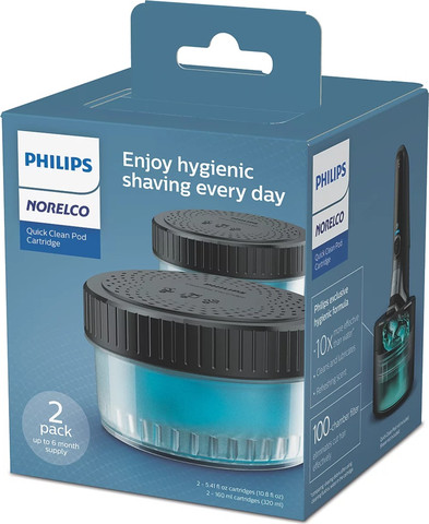 חומר ניקוי וחיטוי למכונת גילוח Philips פיליפס Norelco Quick Clean Pod Cartridge CC12/52