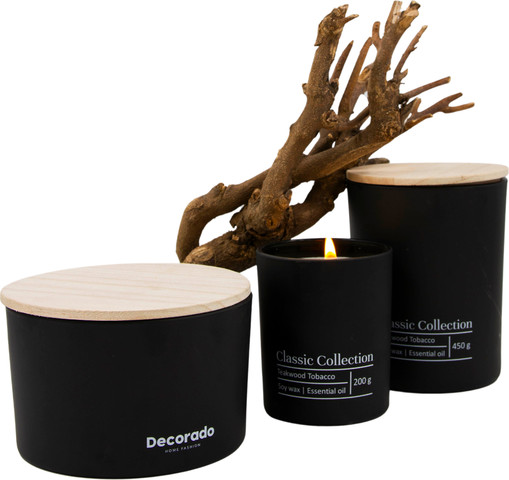 נר סויה TEAKWOOD TABACCO