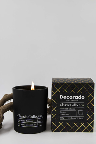 נר סויה TEAKWOOD TABACCO