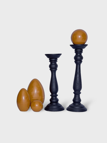 פמוטי עץ שחור TERRA