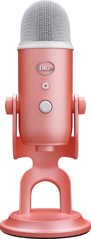 מיקרופון מקצועי Logitech G Yeti USB למחשב - צבע ורוד