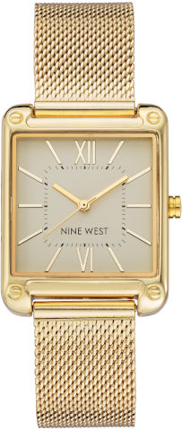 שעון NINE WEST מלבני זהב