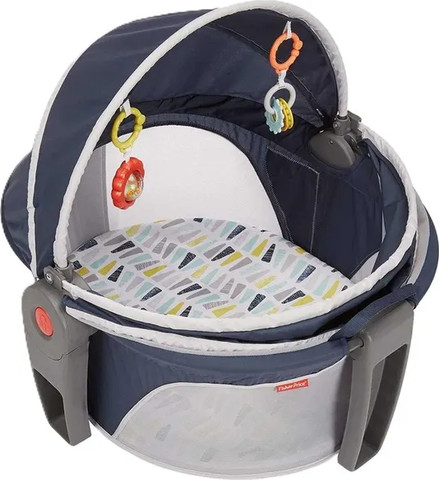 עריסת שינה ניידת לול מתקפל עם גגון - Fisher Price