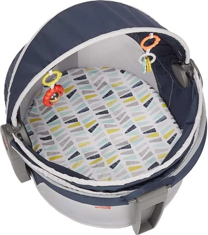 עריסת שינה ניידת לול מתקפל עם גגון - Fisher Price