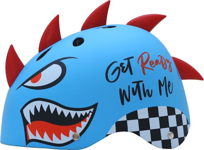 Street Jam: קסדת ילדים בעיצוב 3D עם פתחי איוורור לגיל 5+ - Shark כחול
