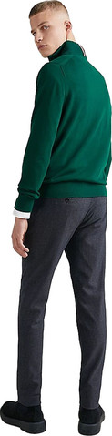 סווטשרט עם חצי רוכסן Tommy Hilfiger לגברים דגם Solid Qz
