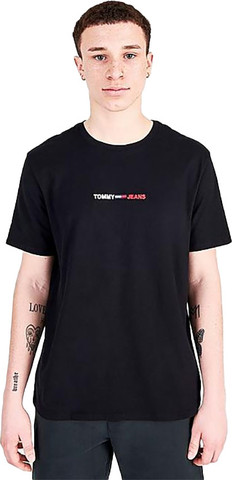 טי שירט שרוול קצר Tommy  Hilfiger דגם Linear Logo