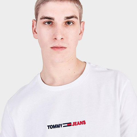 טי שירט  Tommy  Hilfigerלגברים דגם Linear Logo