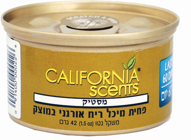 פחית מיכל ריח אורגני במוצק - מסטיק