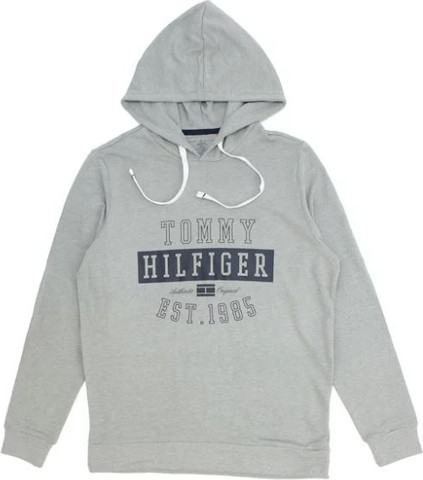 סוויטשירט קפוצ'ון מודפס  -פרנץ' טרי  TOMMY HILFIGER