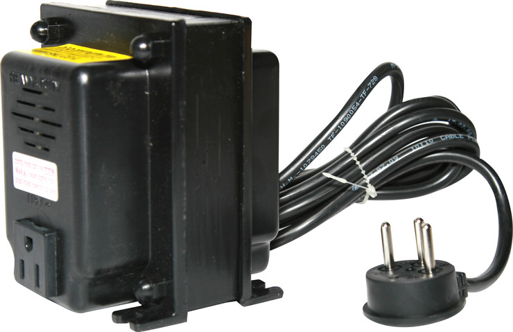 שנאי ממיר מתח תקן ישראלי 110-220V 1000W