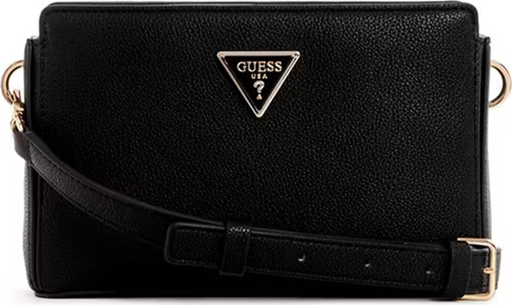 תיק דמוי עור לאישה מבית Guess קולקציית MERIDIAN דגם BG877812-BLA