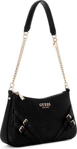תיק דמוי עור לאישה מבית Guess קולקציית BRAMINA דגם ZG963618-BLA