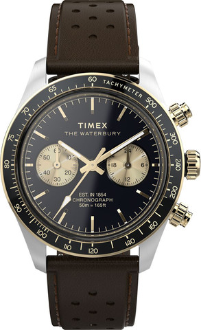 שעון יד לגבר של Timex מקולקציית WATERBURY HERITAGE דגם TW2Y24100