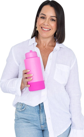 בקבוק ספורט תרמי ענק XL מנירוסטה 1000 סמ"ק Sipper Calypso + בולם זעזועים (במפר)