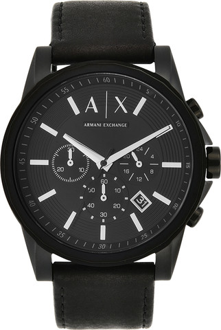 ANALOG WATCH 0 JWL SS LEATHER STRAP